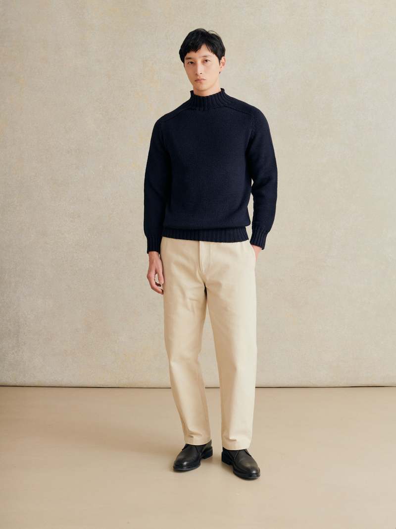 De Bonne Facture Countryside Sweater - Navy | Garmentory