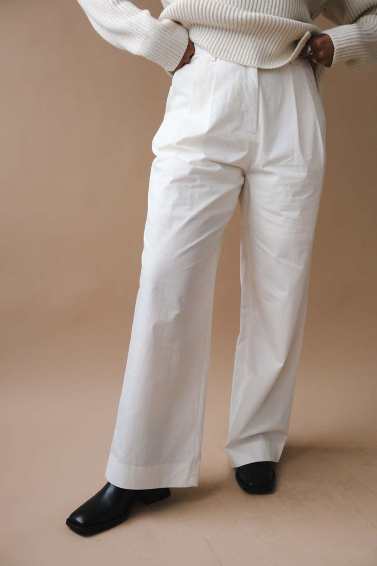 パンツ DUNST FOR WOMENSEMI-WIDE STRAIGHTSLACKS FUNYYZO Women High Waist Wide Leg Dress Pants Pleated Front
