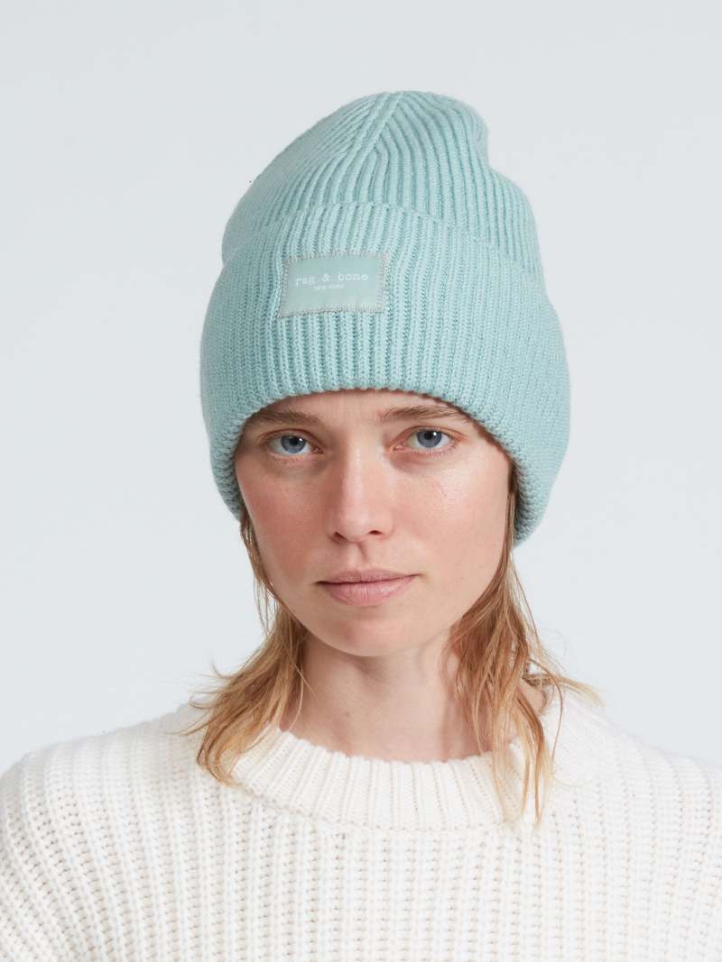 Rag & Bone Blake Beanie - Mint | Garmentory display picture 1