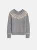Alex Mill Jaime Fair Isle Sweater - Grey - Thumbnail 1