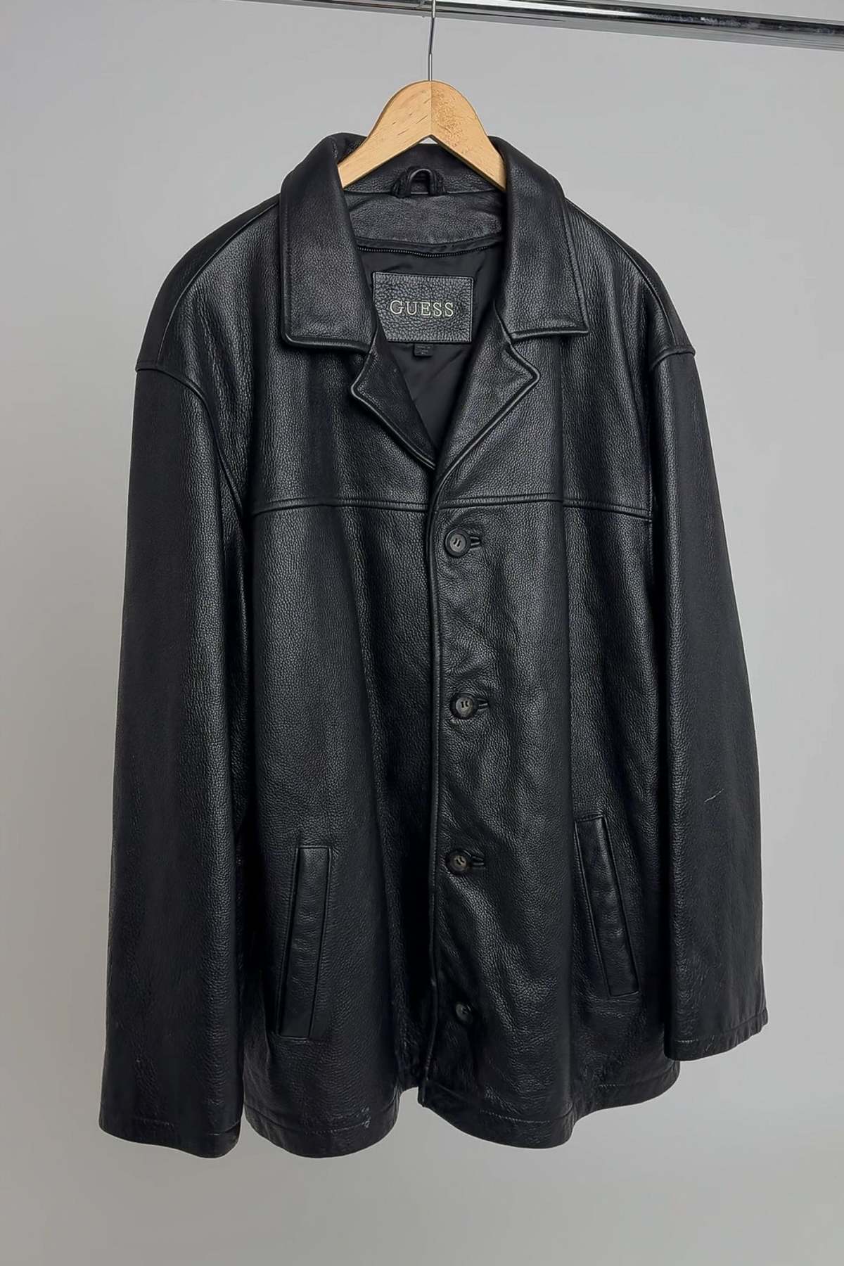 ジャケット・アウター vintage Leather fur jacket blouson BLK vintage Leather fur jacket blouson BLK メンズ
