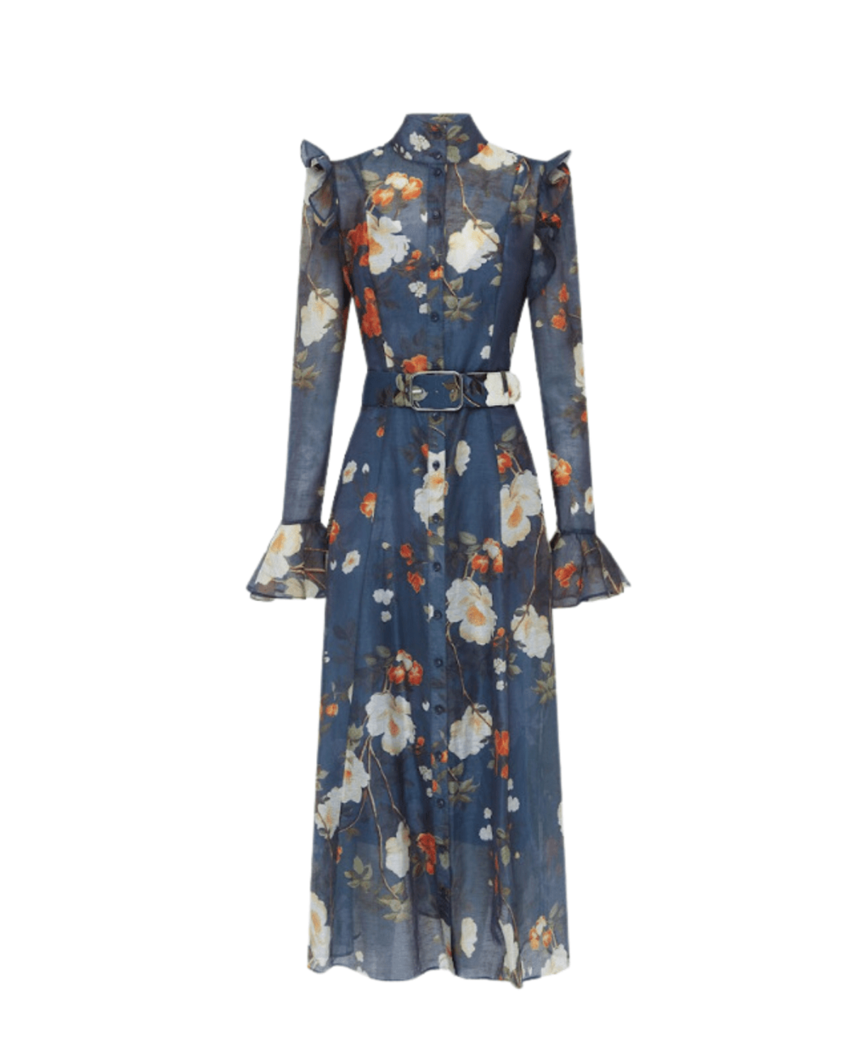 Leo Lin Katrina Butterfly Sleeve Midi Dress - Pear Blossom Print | Garmentory Leo Lin Katrina Butterfly Sleeve Midi Dress - Pear Blossom Print | Garmentory