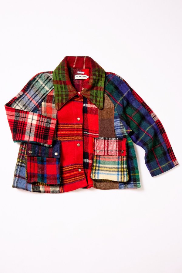 Carleen Laurel Swing Jacket - Mixed Plaid