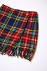 Carleen Fringe Plaid Wrap Mini - Navy - Thumbnail 2