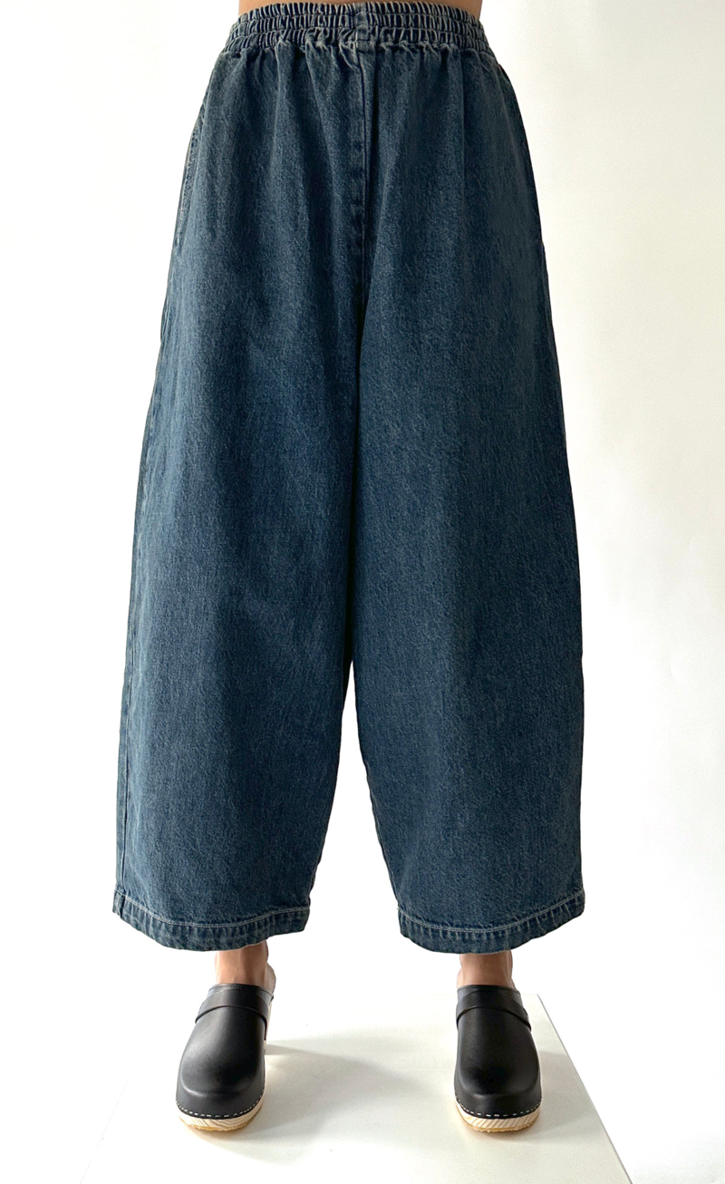 【BAON】Mutella summer denim balloon wide pants Shaina Mote Balloon Pant - East Wash | Garmentory