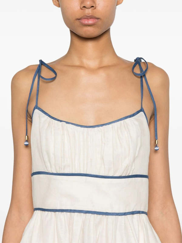 【Zimmermann】WYLIE PICNIC DRESS ピクニック リネン ミディ Zimmermann Wylie Picnic Dress | Shopbop