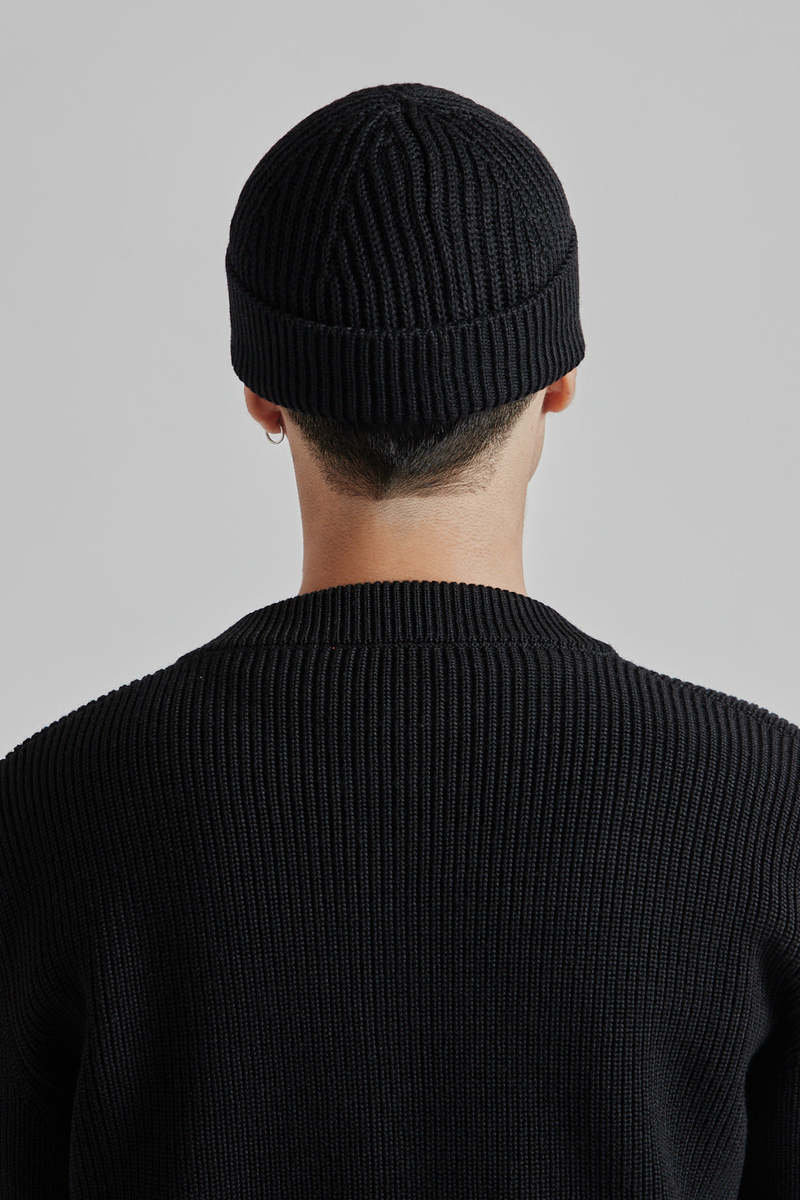 帽子 ANDERSEN-ANDERSEN BEANIE SHORT BLACK Andersen-Andersen Short Beanie – Black