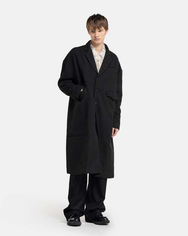 ジャケット・アウター Professor.e 24aw aged wool coat Professor.E Aged Wool Coat - Black | Garmentory