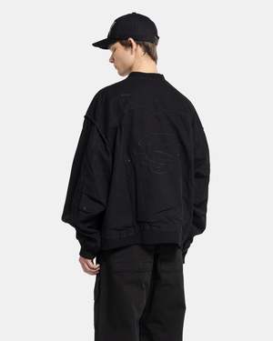 Professor.E Parachute Cargo Bomber - Washed Black | Garmentory
