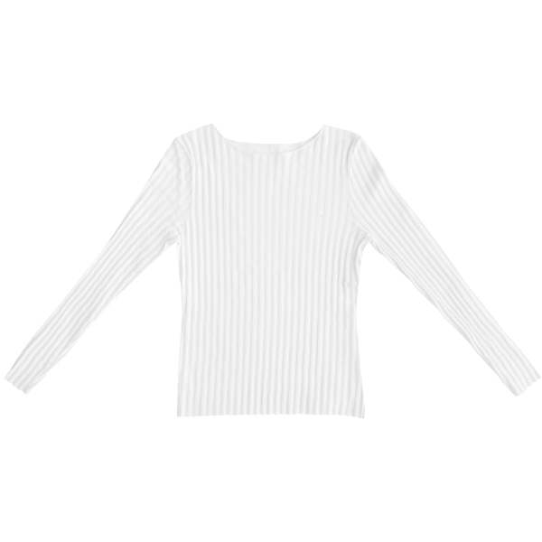 Ali Golden Ribbed Ls Shirt - Bone Ali Golden Ribbed Ls Shirt - Bone