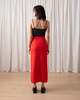 Ali Golden Thick Knit Pencil Midi Skirt - Poppy - Thumbnail 7