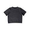 Ali Golden Thick Knit T-shirt - Charcoal - Thumbnail 1