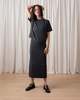 Ali Golden Thick Knit T-shirt - Charcoal - Thumbnail 4