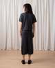 Ali Golden Thick Knit T-shirt - Charcoal - Thumbnail 7