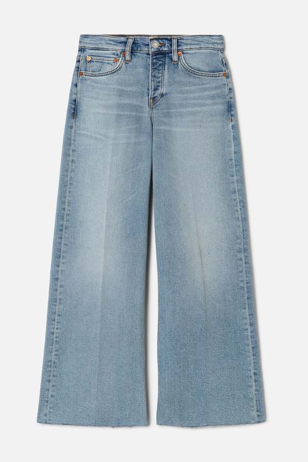 RE/DONE Undertow Mid Rise Crop Wide Leg - Undertow