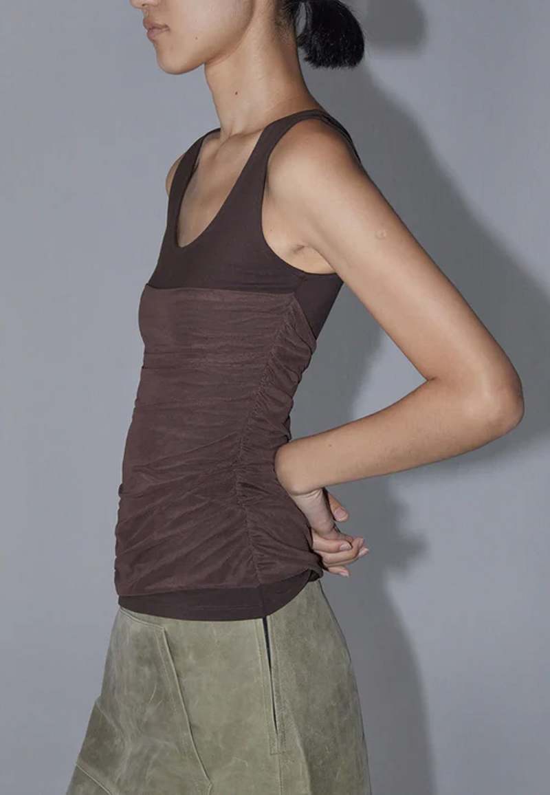 paloma wool ブラウン ホルターネック タンクトップ Paloma Wool Vichyl Top - Brown | Garmentory