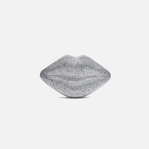Simon Miller Crystal Lip Clutch - Black/Clear | Garmentory