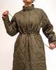 TAION Flyfront Long Down Jacket - Olive Military - Thumbnail 3