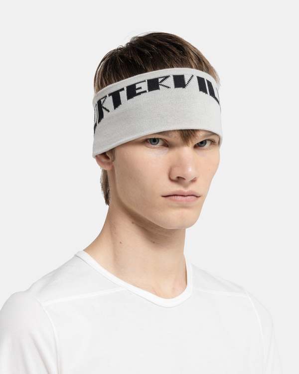 Rick Owens Porterville Headband - Pearl/Black | Garmentory