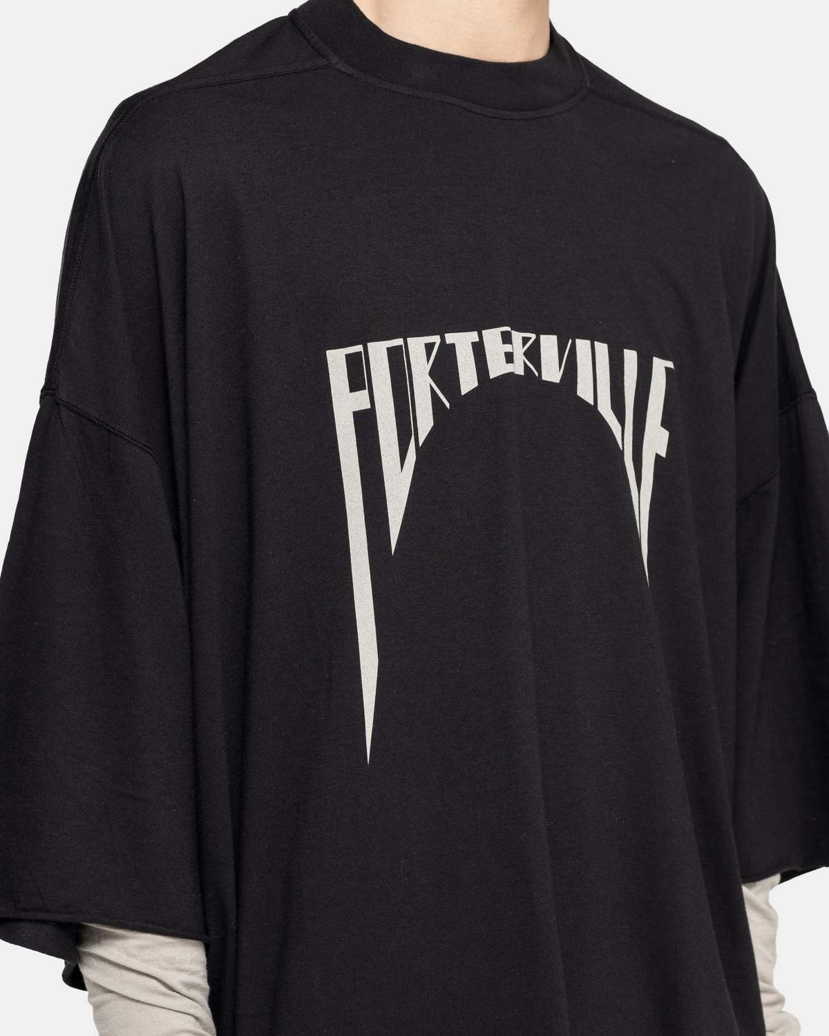 【関税込み】Rick Owens グレー Porterville Level Tシャツ Gray Porterville Level Long Sleeve T-Shirt by Rick Owens on Sale