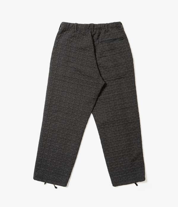 パンツ ENGINEERED GARMENTS PC Twill / Charcoal Engineered Garments PC Quilted Jersey Knit Leisure Pant - Charcoal