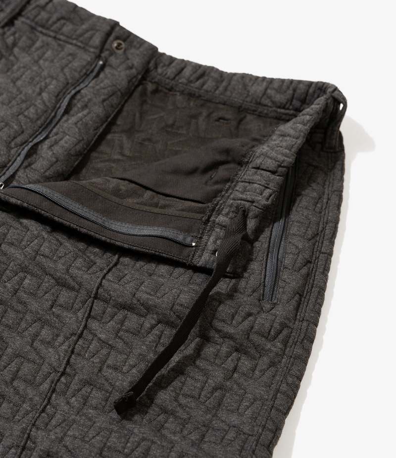 Engineered Garments PC Quilted Jersey Knit Leisure Pant - Charcoal