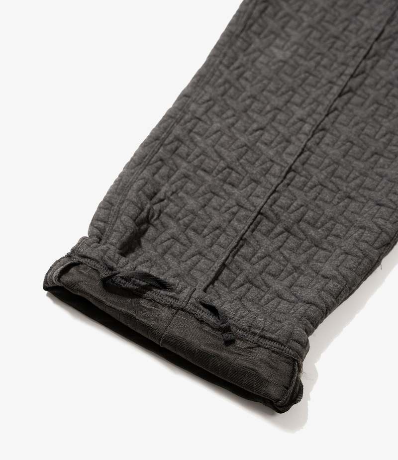 Engineered Garments PC Quilted Jersey Knit Leisure Pant - Charcoal