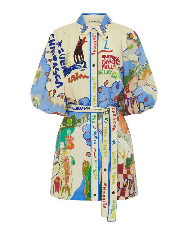 alemais nadia shirt dress ALÉMAIS Nadia Mini Shirtdress