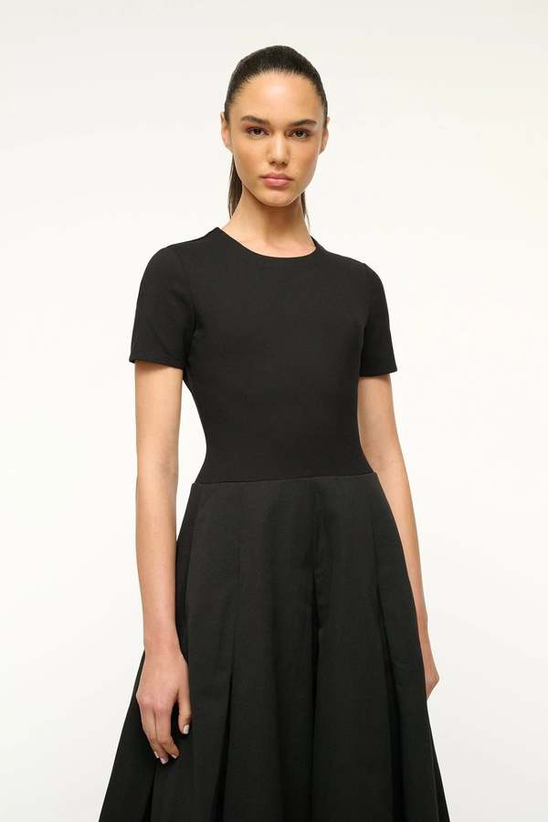 ワンピース STAUD Woman Dress Black R25R2209OZ BLK DARA_DRESS_BLK_2100_web_grande