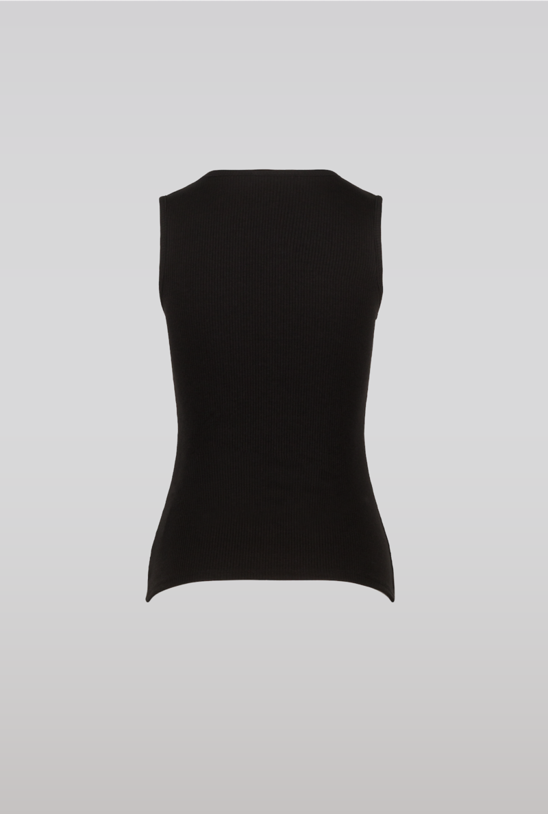 SAEMDI Milo Rib Top - Black