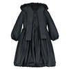 Little Creative Factory Rebel Padded Bow Coat - Black - Thumbnail 1