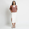 Santicler Alix Ribbed Pure Cashmere Cardigan - Red Agate - Thumbnail 1