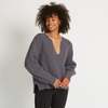 Santicler Kaya Ribbed Pure Cashmere Sweater - Cobalt Stone - Thumbnail 1