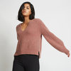 Santicler Kaya Ribbed Pure Cashmere Sweater - Red Agate - Thumbnail 2