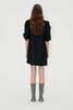 Stine Goya Puffy Sleeves Mini Dress - Jet Black - Thumbnail 3