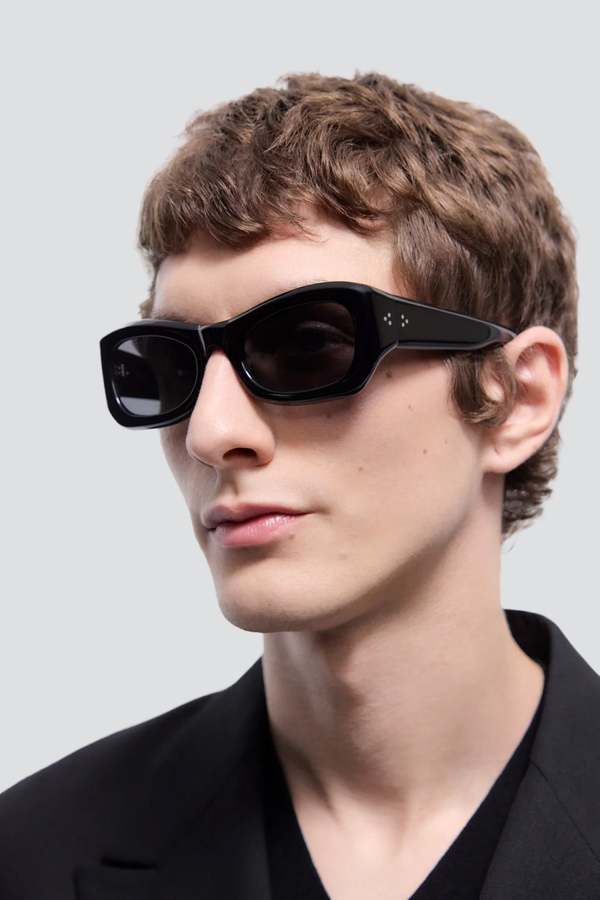 Port Tanger Acetate Sunglasses - Black/Tangerine | Garmentory