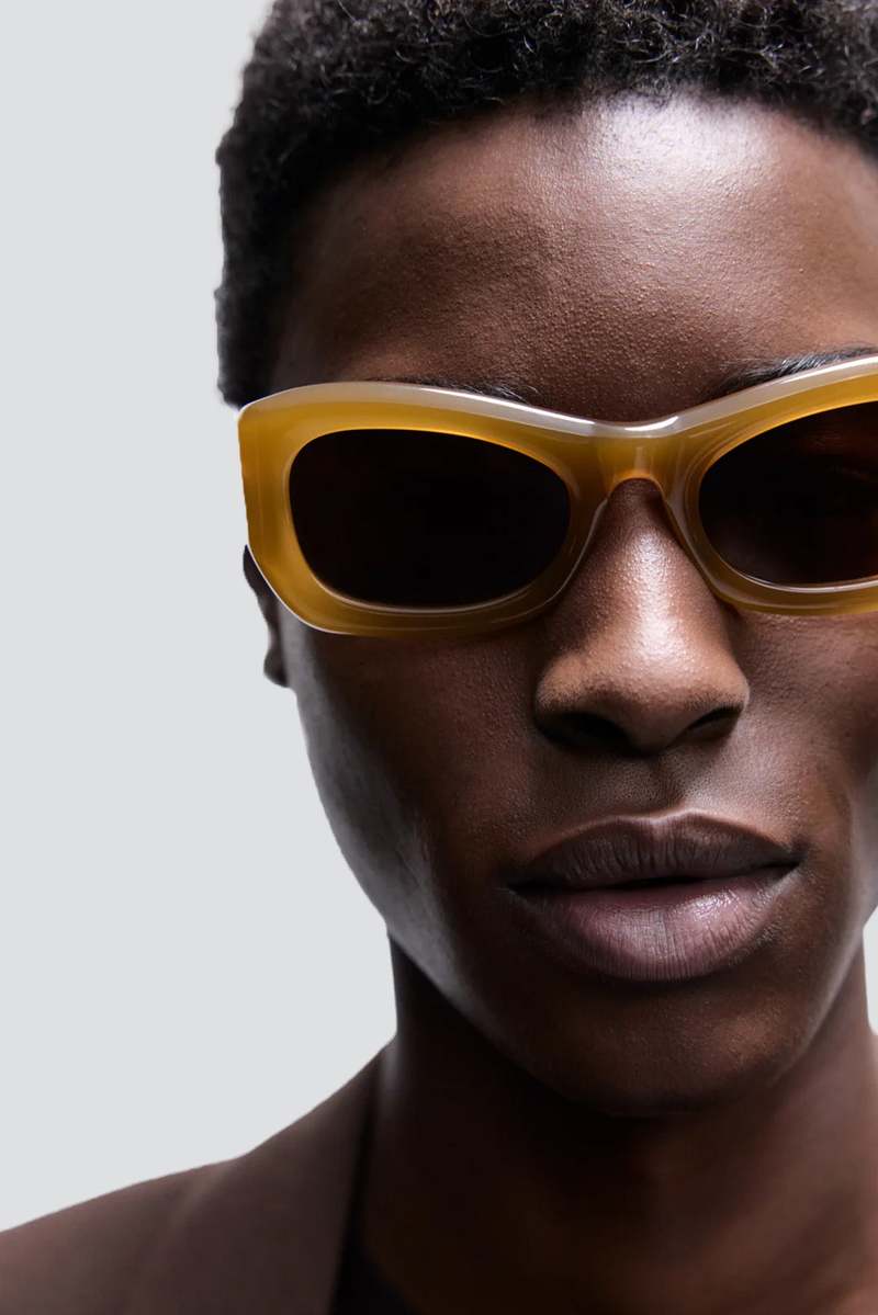 Port Tanger Acetate Sunglasses - Yellow/Tangerine | Garmentory