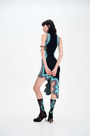 PH5 Brooklyn Wavy Asymmetric Dress