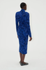 Stine Goya Gathered Long Sleeve Midi Dress - Blue - Thumbnail 2