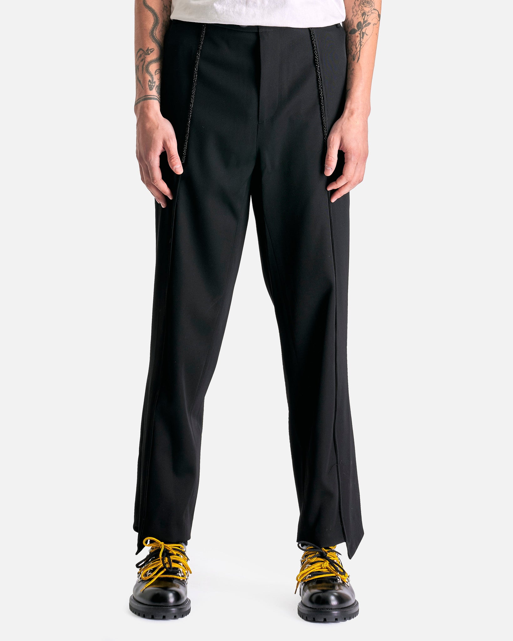 NAMACHEKO 20AW Hirse Flap Trousers Namacheko Black Hirse Flap Trousers Namacheko