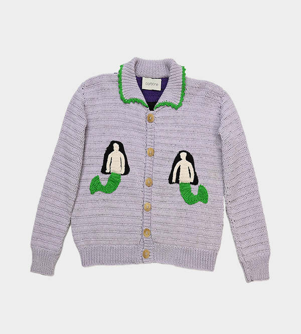 Carbone Abril Cardigan - Lilac Carbone Abril Cardigan - Lilac