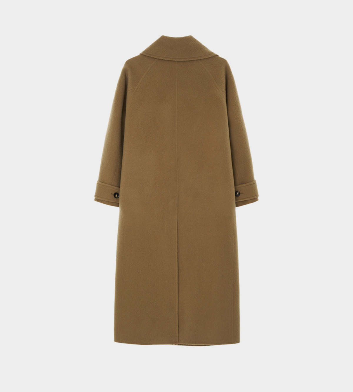 [KIMHEKIM] / ☆Bi-Color Alpaca Blend Fringe Scarf Long Coat KIMHEKIM-Alpaca-Fringe-Scarf-