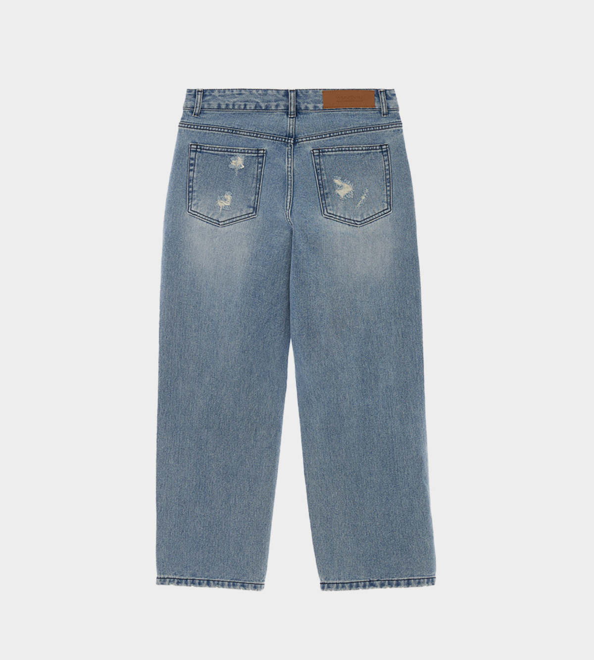 ☆Chain Embellishment Destroyed Jeans/KIMHEKIM☆ KIMHEKIM Chain Embellishment Destroyed Jeans | Garmentory