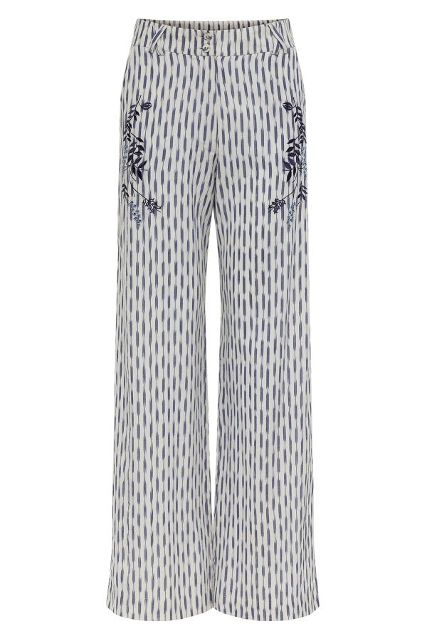 Carolina K Lapis Pants - Ikat Blue