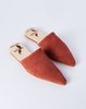 Brother Vellies Sister Mule in Burgundy Suede - Thumbnail 1