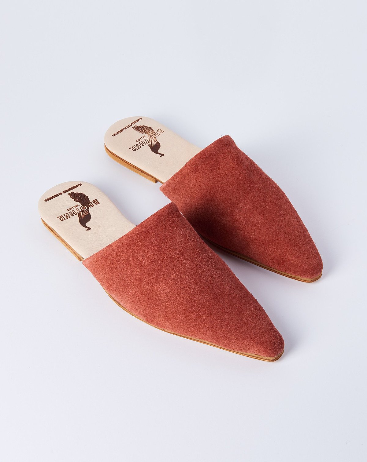 Brother Vellies Sister Mule in Burgundy Suede - Image 1 of 7
