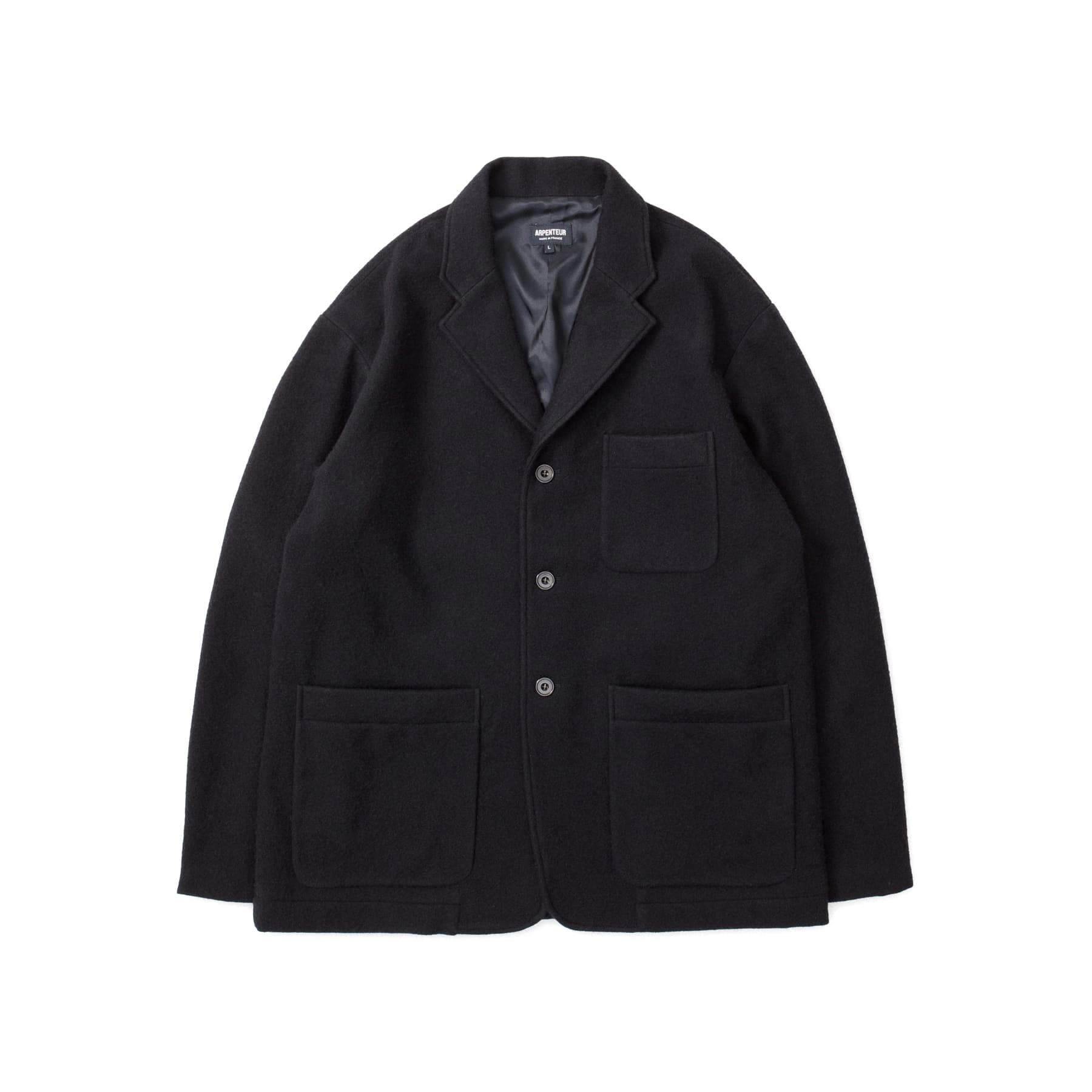 ジャケット・アウター Double Breasted Twill Long Blazer Arpenteur Fox J Pure Wool Flannel Lined Blazer - Midnight | Garmentory