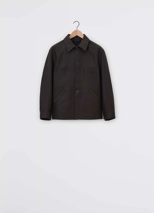 Lemaire Twisted Sleeve Workwear Jacket - Dark Brown | Garmentory
