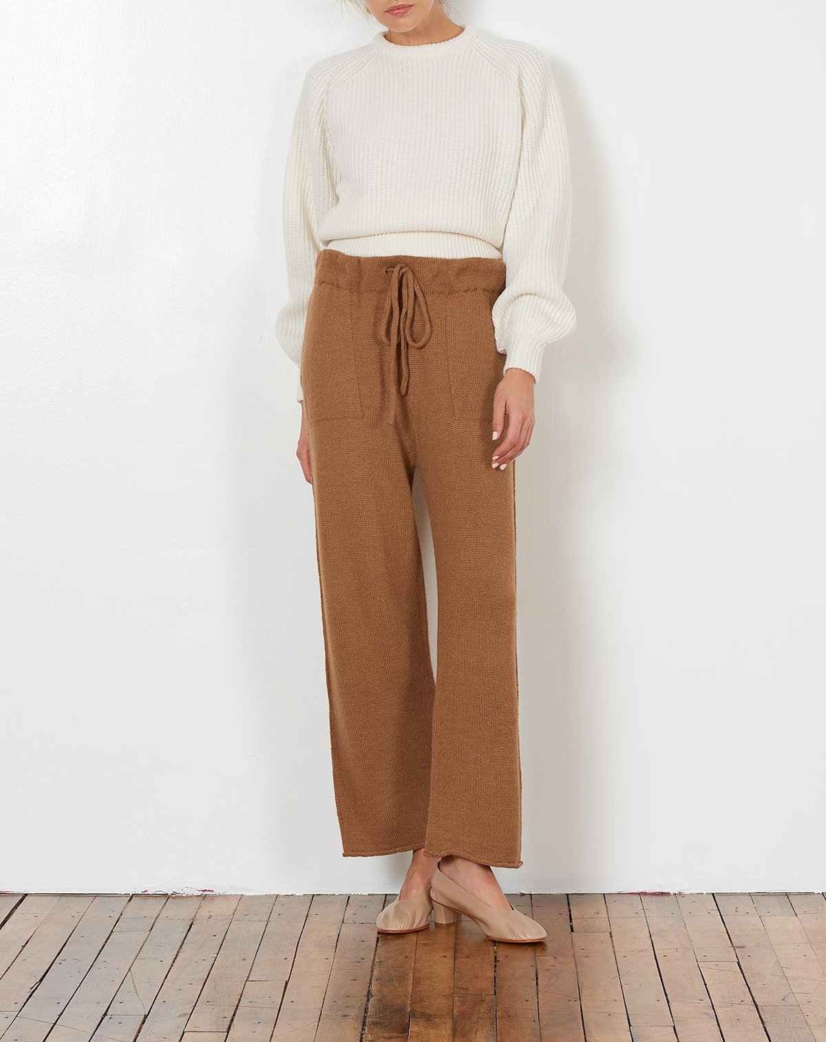 Lauren Manoogian Straight Pants in Camel | Garmentory