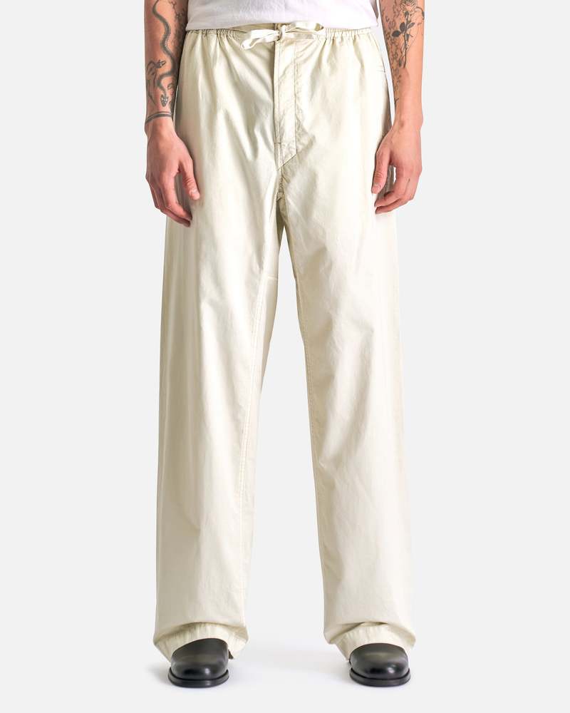 Lemaire Multitopstitch Taekwondo Pants - Creamy White